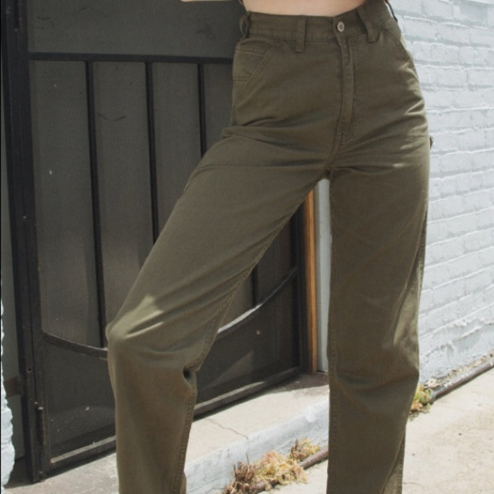 Brandy Melville green cargo pants